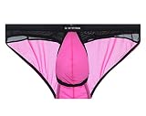 [ジーステーション] ブリーフ ビキニブリーフ ビキニ 2XL ピンク プレミアムチャイナ フロントアピール PERFECT SEE-THROUGH フルバック シースルー