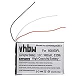 vhbw Akku passend für Becker Professional 70 LMU, Ready 70 LMU, Transit 70 LMU GPS Navigation Navi (1600mAh, 3.7V, Li-Polymer)