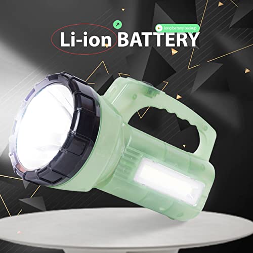 Image of Gesto 60W High Focus 2 in 1 Led Emergency Light Cum Search Light Torch | Rechargable Lantern | 4500 mAh Battery Lasts Upto 8 Days | Long Range Lamps | Trekking,Outdoor,Farms (Radium Body)