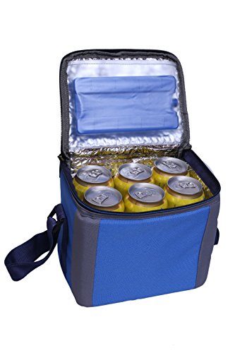 Image of BagsRUs Polyester 6.7 L Royal Blue Portable Cooler Bag with Ice Pack