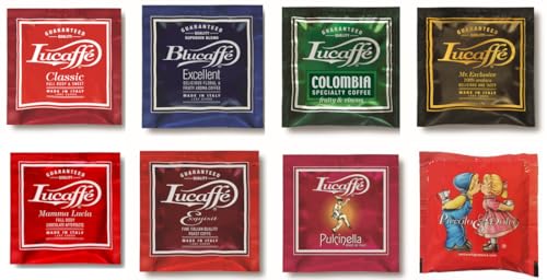 Lucaffe Sampler 40 ESE Paper Espresso pods in Bulk Packaging