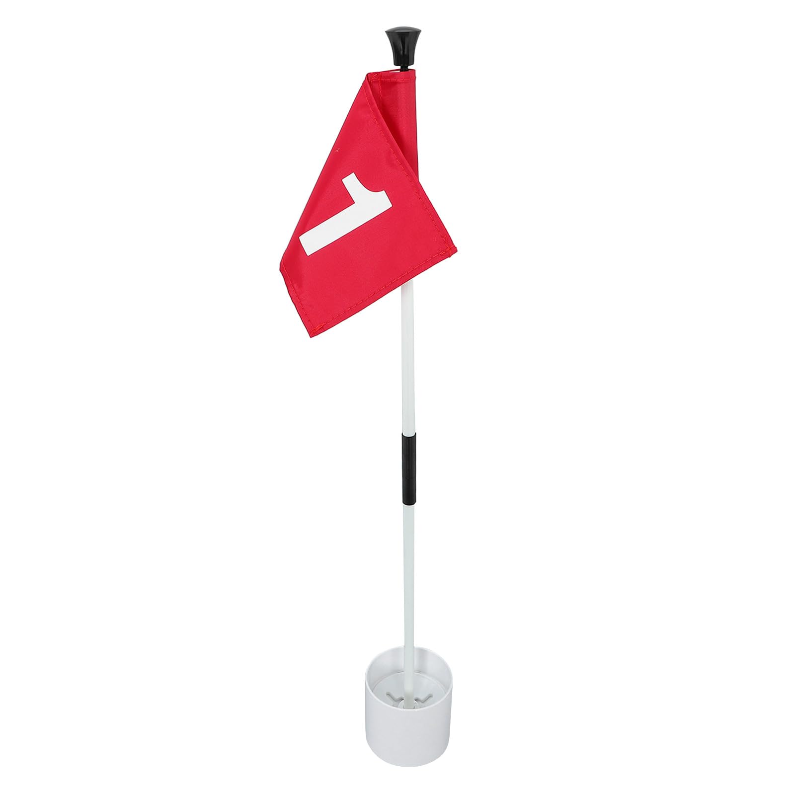 Golffahnen Satz mit Fiberglas Fahnenmast Abnehmbare Trainingsflaggen und Stabilem Abs Sockel Nummerierte Zielfahnen für Golftraining dem Golfplatz