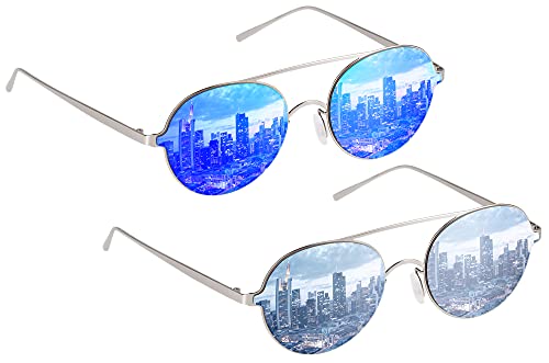Lunettes de soleil homme et femme Edison King lot de deux modèles classiques