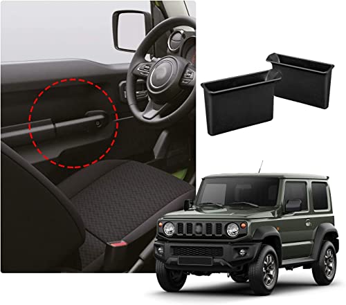 Image of Moonmen Front Row Door Side Storage Box for Suzuki Jimny, Handle Pocket Armrest Phone Container 2019-2022 Accessories