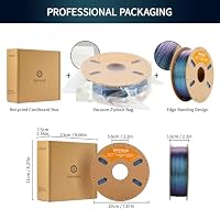 ERYONE Glitter PLA Filament for 3D Printer, 1.75mm +/-0.03mm, 1kg(2.2LBS)/Spool, Burnt Titanium Cyber Black – Ansicht 6