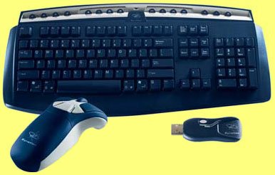 Teclado y ratón Gyration ULTRA profesional GO suite de tamaño completo de 100 teclas