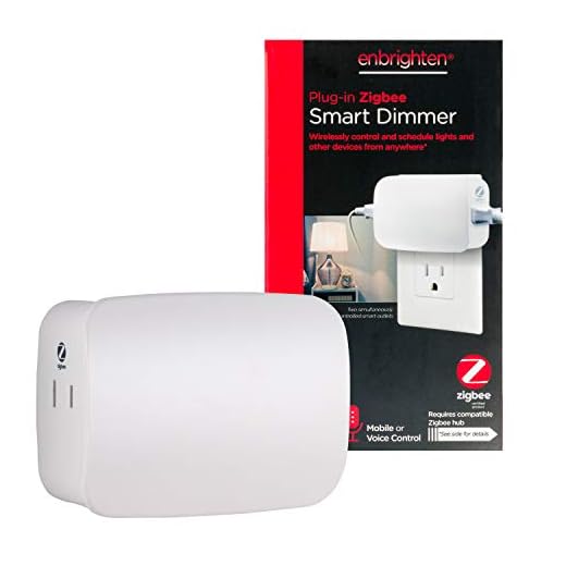 Enbrighten Zigbee Dimmer, Dual Outlet Control Plug-In, Pairs Directly with Echo 4th Gen/Echo Show 10 (All)/Echo Studio/Echo Plus (All)/Eero Pro 6, White, 43096