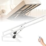 ROGHA Meccanismo di Sollevamento Letto Bilanciato ed Elettrico con Telecomando, Portata 600 kg, Ideale per Letti Contenitore e basi a Molle, Facile Installazione e Alta Resistenza White-110cm