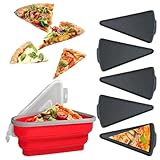 FISH DRAGATE contenitore per lievitazione pizza,scatola della pizza pieghevole,contenitore per pizza con 5 soppalchi,con coperchio,scatola di immagazzinaggio utilizzato per esterno
