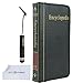 Eco-Fused Book Case for Samsung Galaxy S5 including Faux Leather Book Cover / Short Stylus / Microfiber Cleaning Cloth = Convenient Wallet Slots Inside – Vintage Look for Your Modern Device