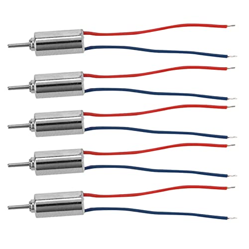 Motor Coreless, 5 Peças Dc 4.5v 0.12a 0.12w 32250rpm Micro Motor Coreless 4mm X 8mm para Brinquedos