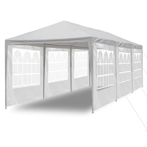Gazebo, 10'x30' Gazebo with Sides, Outdoor Party Tent...