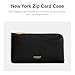 Coach Women's Small Zip Case Travel Accessory-Envelope Card Holder, Black, One Size