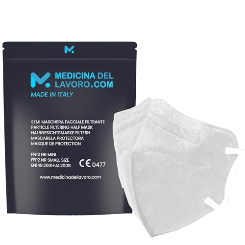 20 Mascarillas FFP2/KN95 Talla Pequeña Small Homologadas Certificación CE sin Válvula de 4 Capas, Máscara Protectora de Polvo, Mascarilla de Protección con Filtros de Calidad BFE≥95, 20 Piezas
