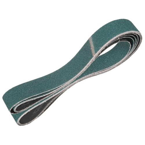 HARFINGTON 3 x 79 Inch Sanding Belts, 4 Pcs 40 Grit Zirconia Abrasive Belt Sander File Belt for Woodworking, Metal Polishing, Knife Sharpener