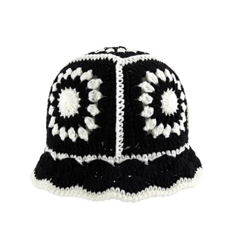 Crochet Bucket Hat for Women, Handmade Knitted Crochet Hats Breathable