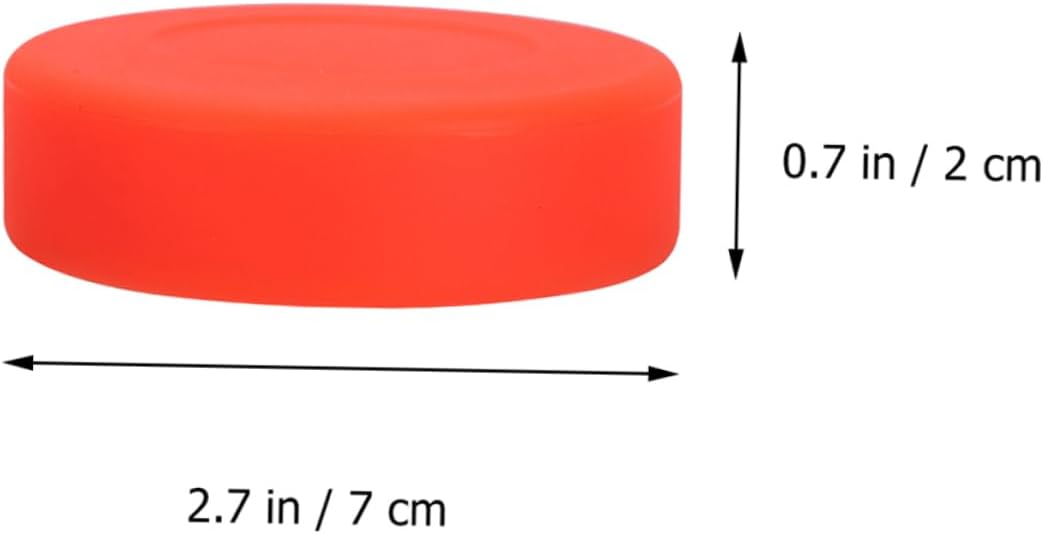 KICHOUSE 10pcs Ice Hockey PVC Balls Hockey Puck Accessories Standard Balls Bounce Pucks for Game