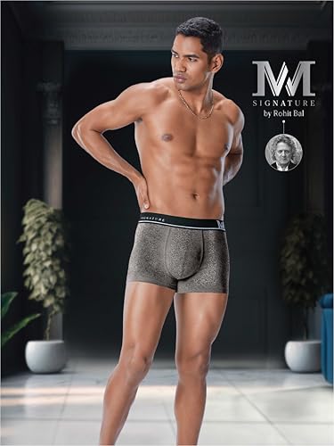Image of Macroman M-Series MW Signature Collection By Rohit Bal Premium Cotton Polyester Spandex Mens Trunks