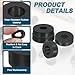 uxcell 18Pcs Thick Rubber Spacer, 2 Inch OD x 1 Inch ID x 19/32 Inch Thickness Black Round Rubber Bushings Anti Vibration Flat Washers for Home Industrial Machinery(50 x 25 x 15mm)
