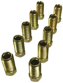 ASD Brake Line Tube Nuts For 3/16" Tube (3/8" - 24 Long Thread, Inverted Flare) (Pack of 10)