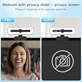 Webcam for PC with Microphone, 4K Webcam Streaming Camera, Web Cam with Cover and Rotatable Clip for Desktop, Laptop, Plug and Play USB Camera for Video Calling, Conference, Meeting, Studying, Gaming - Image 5