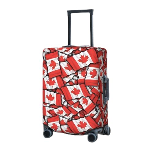 Housse bagage élastique anti-rayures pour valise XL drapeau canadien noir