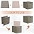 Posprica 13x15x13 Storage Cube Bins, Foldable Collapsible Storage Bins Boxes, Fabric Decorative Storage Baskets Organizer for IKEA Kallax, Shelves, Closet, Clothes, Toy, Set of 4-Coffee
