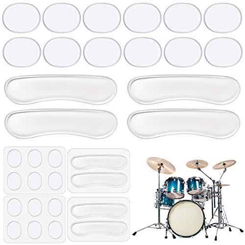 Drum Dampeners Gel Pads for Tone Control (16 Pcs)