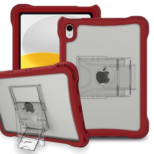 Brenthaven 360 Rugged iPad Case Fits ONLY Apple 11th Gen A16 & 10th Gen 2022 Drop Tested Cover - Red