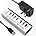 7-port usb hub White