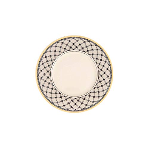 Villeroy & Boch Audun Promenade Bread & Butter Plate, 6.25 in, White/Gray/Yellow