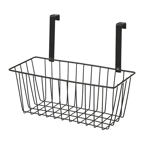 D,casa - Cesta Colgante con Rejilla Negra de Metal Cover