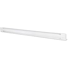 Stelpro Brava Electric Baseboard Heater &ndash; 2000W / 240V (1500W / 208V) &ndash; 96&Prime; L &times; 5 7/8&Prime; H &ndash; Rounded Corners &ndash; Durable Steel Convection Heater for Spacious Rooms (AB82002W) &ndash; White
