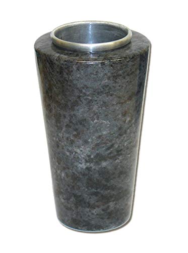 Vase funéraire en granit simple pour honorer la mémoire fleurie