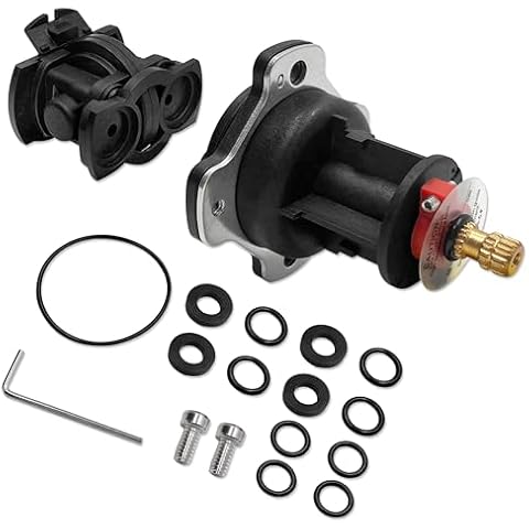 GP876851 Mixer Cap and Pressure-Balancing Unit Kit,Compatible with Kohler Shower Valves K-304 and K-11748 Platforms Include GP800820 and GP77759,Black Cover