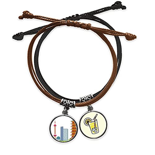 Bracelet corde Tour de télévision, une chaîne de main en cuir chargée d'histoire à offrir