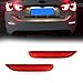 GTINTHEBOX 3D Optic Red LED Rear Bumper Reflector Brake Tail Lights w/Sequential Turn Signal Lamps, Strobe Brake Lighting Kit For Infiniti Q50 QX56 QX60 Nissan Pathfinder Rogue