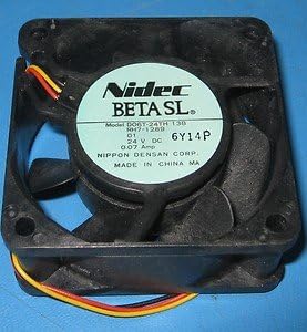 NIDEC - Nidec 24v DC 0.08a 60x25mm 2-Wire FAN New D06T-24TG-14 - D06T-24TG-14