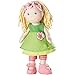 HABA Mali 12" Soft Doll with Blonde Hair, Blue Eyes and Embroidered Face for Ages 18 Months and Up