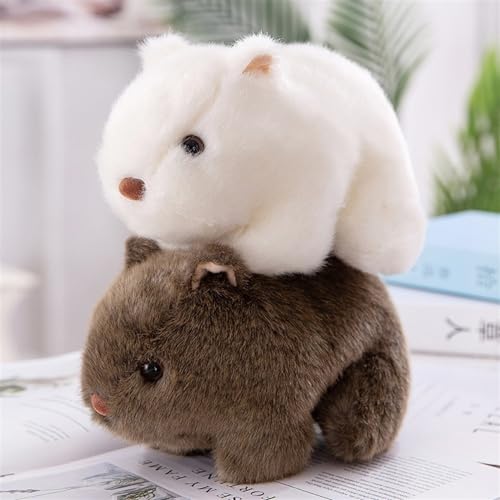 TOPLITHE Niedliches Wombat Plüschtier, Kuscheliges Wombat Plüschtier Weiches Kuscheltier Geschenk for Kinder Jungen Mädchen Geburtstag, Weihnachten(Brown,18CM/7IN)