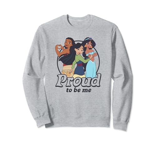 Sweatshirt Disney haut de gamme Mulan Moana Jasmine imprimé graphique durable