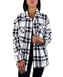 blogger office 365 Top Qualität Worldclassca Damen Oversized KARO Hemd HEMDJACKE KARIERT HOLZFÄLLERHEMD LANGARMHEND MIT Brusttaschen HEMDBLUSE Bluse Shirt Designer Blogger NEU S-L 36-42 (XS, Muster 0)
