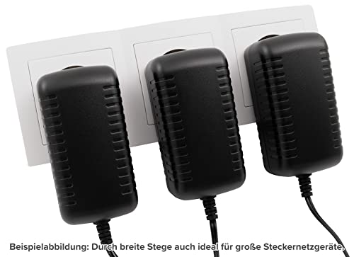 MC POWER - Steckdosenblock Unterbausteckdosen | Flair | 3-Fach Schutzkontaktsteckdosen, 15cm Kabel mit Lüsterklemme, 250V~ / 16A, Aufbau, weiß matt