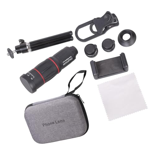 Téléobjectif 28X pour smartphone zoom grand angle Fisheye objectif photo universel
