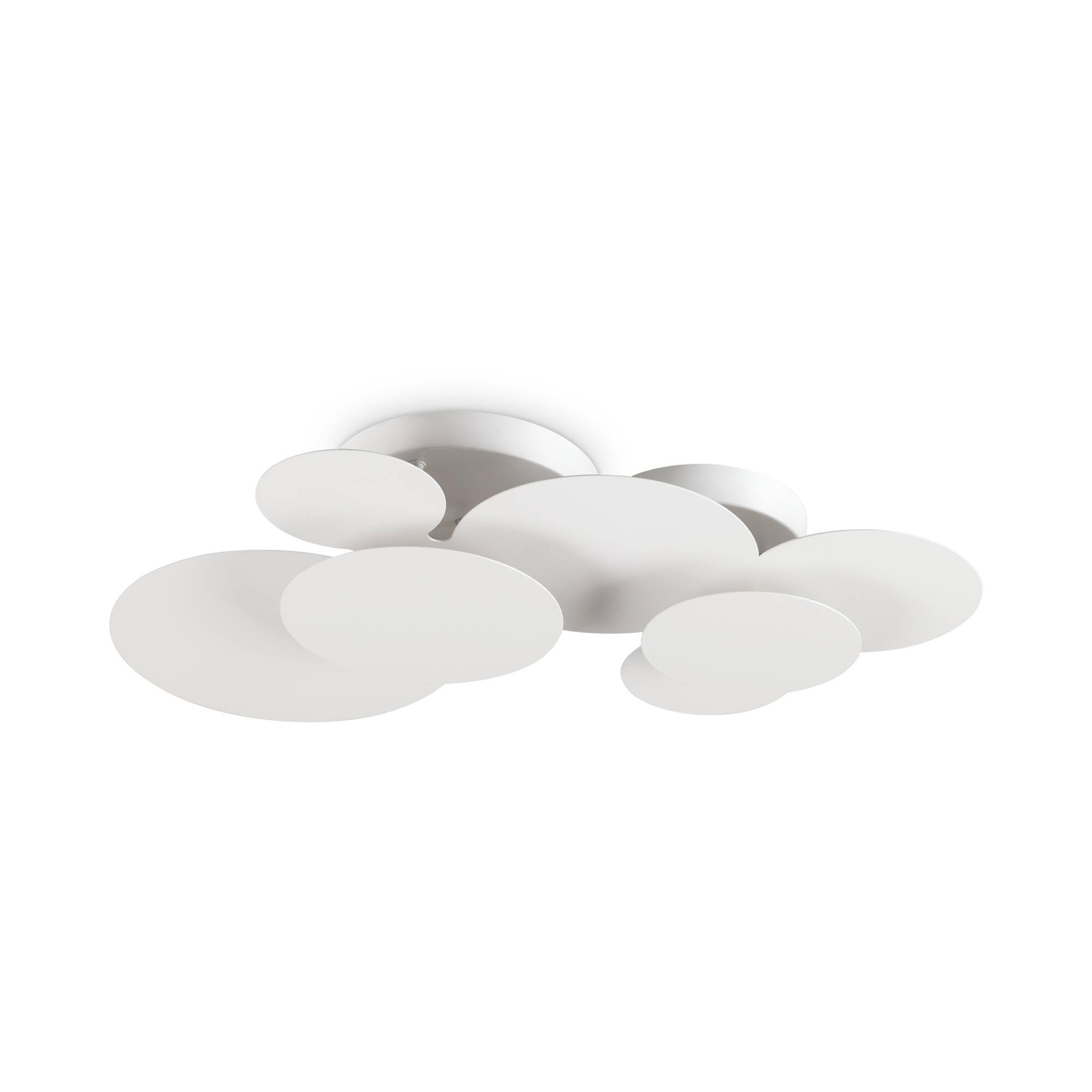 Plafón de techo circular CLOUD blanco de 74cm y 3000K para iluminación interior 2