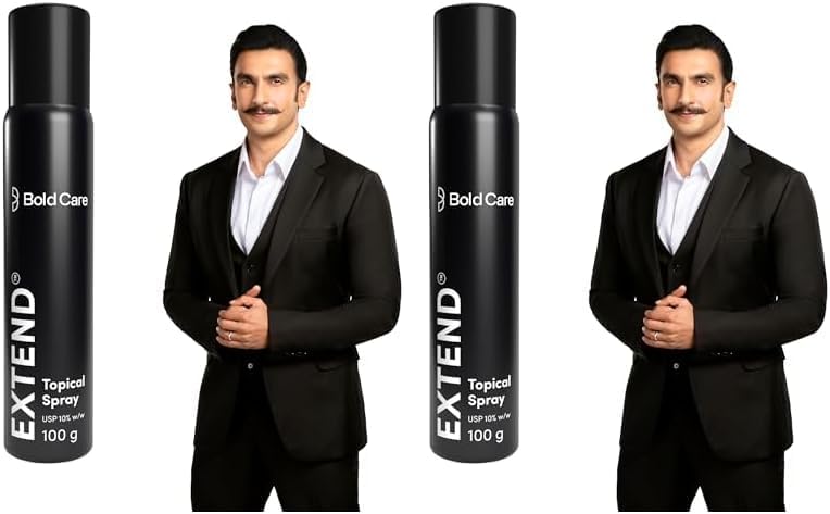 Bold Care Topical Non-Transferable Spray for Men - 100gm - Easy to Use & Effective - Pack of 2