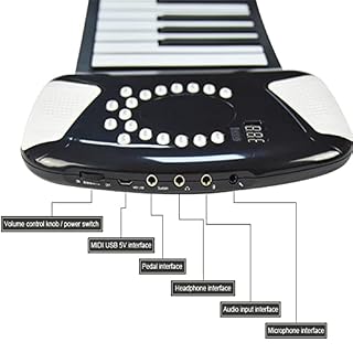 TSTS Piano électrique Pliable Clavier 88 Keys avec Clé USB Joueur Professional Piano Numérique Piano MIDI Clavier… - Les Beatles, Paul McCartney, John Lennon, RIngo Starr, George Harrison TSTS Piano électrique Pliable Clavier 88 Keys avec Clé USB Joueur Professional Piano Numérique Piano MIDI Clavier… – Image 3