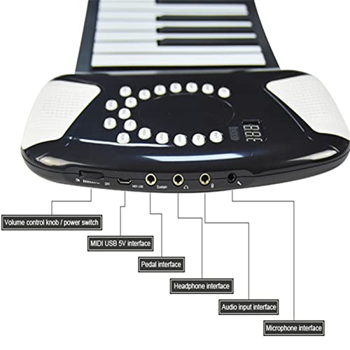 TSTS Piano électrique Pliable Clavier 88 Keys avec Clé USB Joueur Professional Piano Numérique Piano MIDI Clavier… - Les Beatles, Paul McCartney, John Lennon, RIngo Starr, George Harrison TSTS Piano électrique Pliable Clavier 88 Keys avec Clé USB Joueur Professional Piano Numérique Piano MIDI Clavier… – Image 4