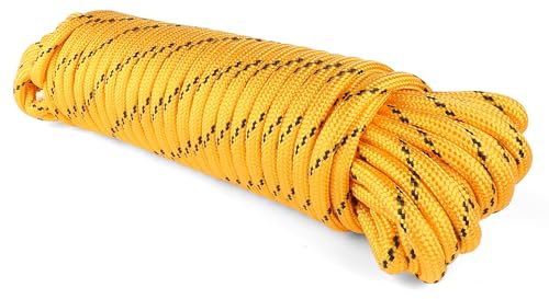 MaxxHaul Diamond Braided Rope of 1/2 x 100 Ft Extra Strength-Sunlight and Weather Resistant Multicolor (51242)
