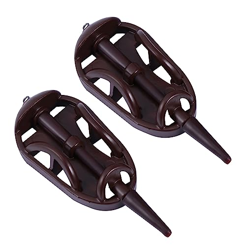 Kisangel 2sets Fishing Bait Cage Lightweight Durable Fishing Lure for Sausage EEL Crab Lobster Shrimp Portable Bait for Easy Fish 2pcs*2